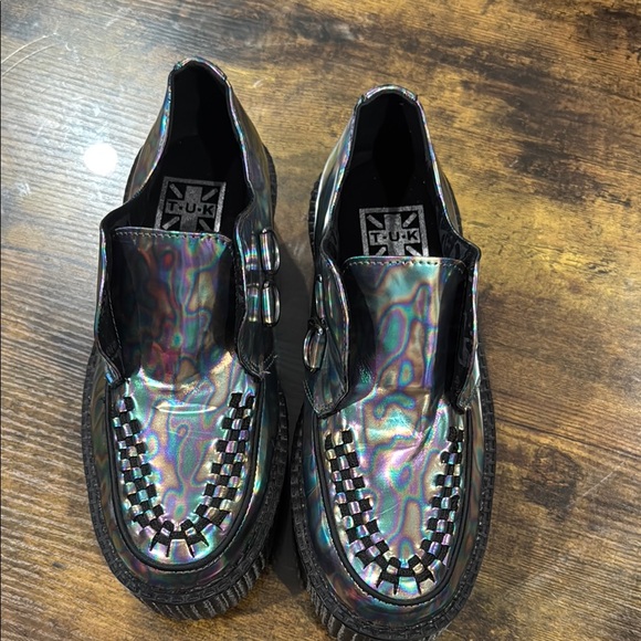 T.U.K. Holographic Loafers - Picture 2 of 7